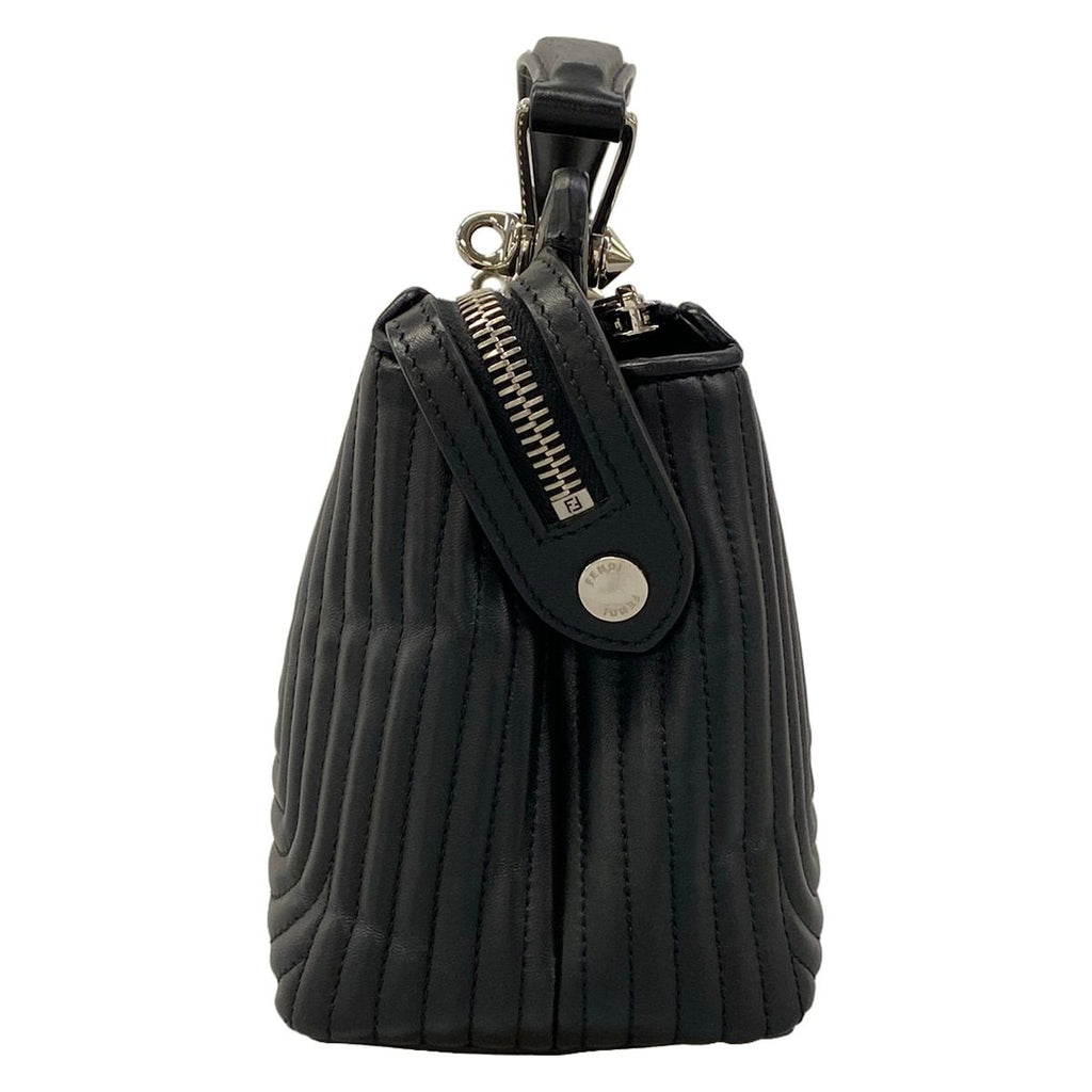 Fendi Handbag Small Dot Com Click Black Leather — view 2