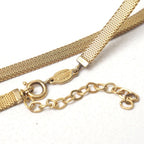 Dior Vintage Necklace CD Logo Choker Gold Cream — view 4