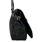 Chanel Shoulder Bag New Travel Line Black Gold Leather — view 2
