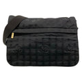 Chanel Shoulder Bag New Travel Line Black Gold Leather