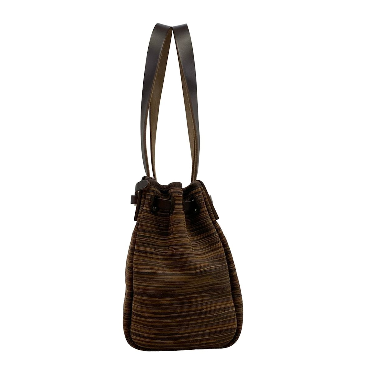 Hermes Tote Bag Herbag Cabas PM Dark Brown Multi Gold — view 2