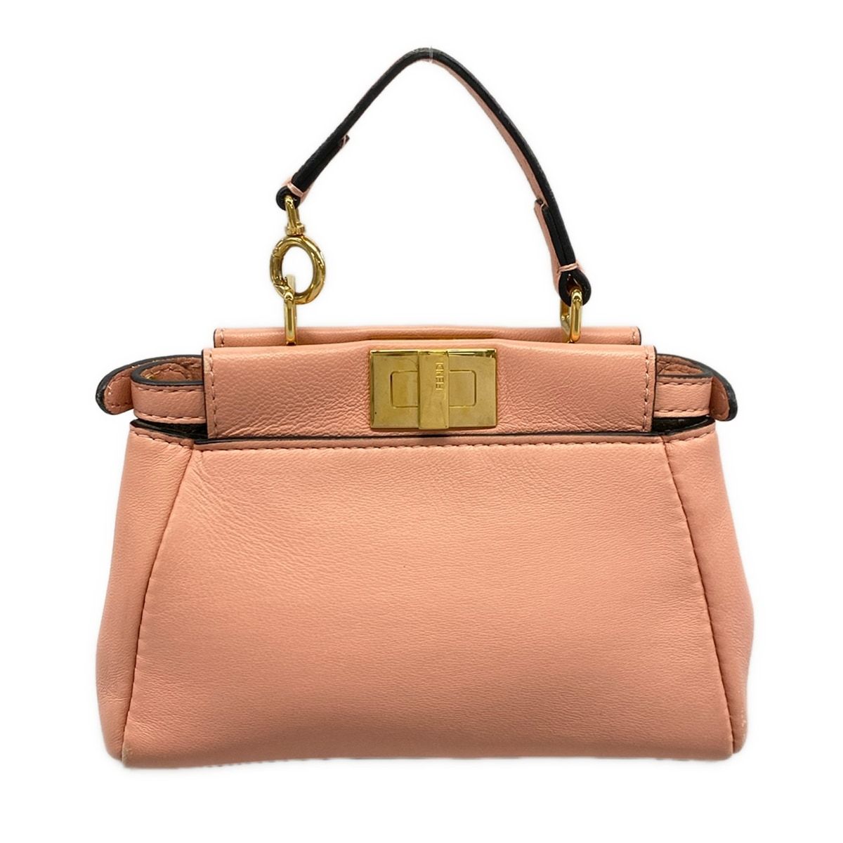 Fendi Micro Peekaboo Light Pink Mini Bag Leather — view 3