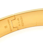 Hermes Bangle Clic H Gold Orange Bracelet — view 4