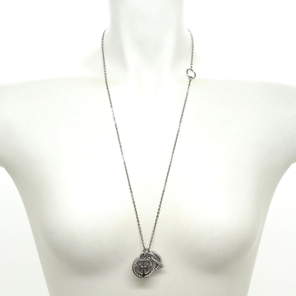Hermes Necklace Cordage Rope Silver — view 2