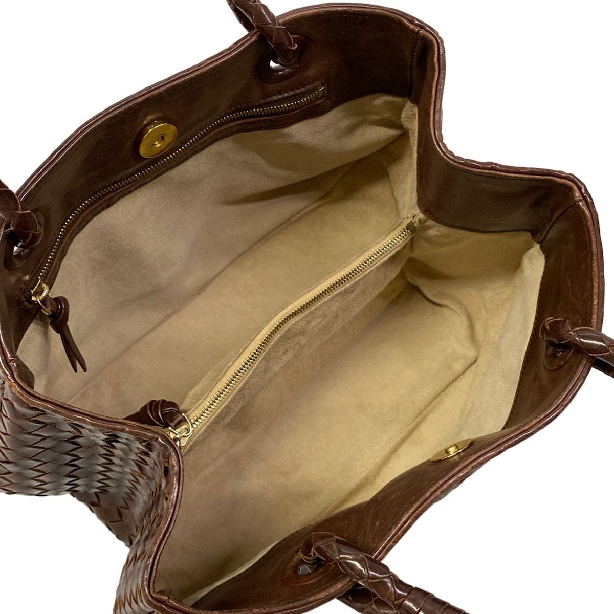 Bottega Veneta Tote Bag Dark Brown Leather — view 7