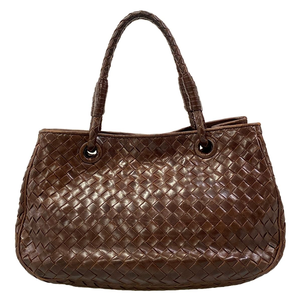 Bottega Veneta Tote Bag Dark Brown Leather — view 3