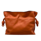 Loewe Clutch Flamenco Medium Orange Leather