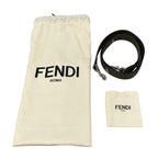 Fendi Handbag by the Way Khaki Dark Gray Beige Leather — view 8