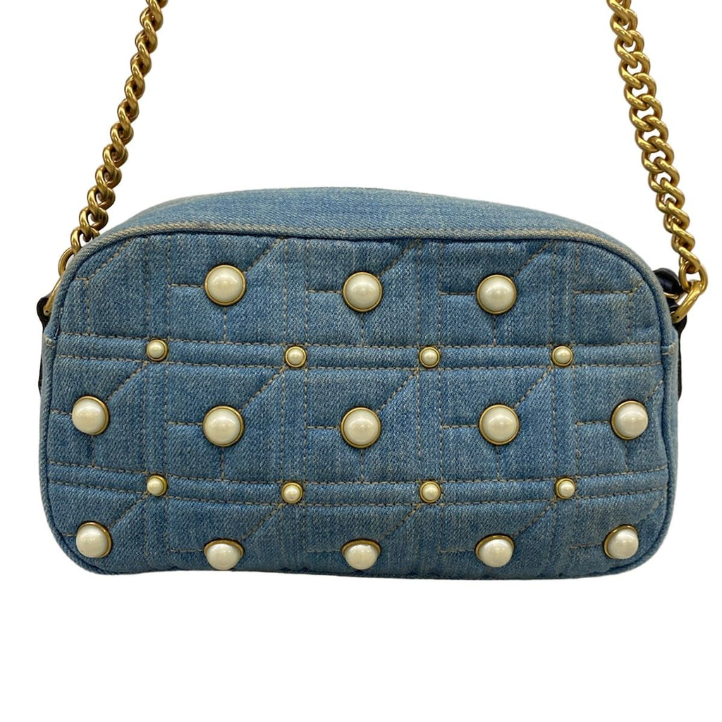 Gucci Shoulder Bag Marmont Blue — view 3