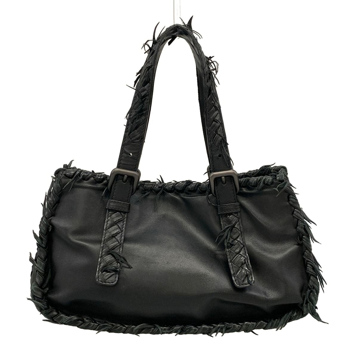 Bottega Veneta Handbag Black Leather — view 3
