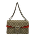 Gucci Shoulder Bag Dionysus Beige Gray Silver