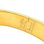 Hermes Bangle Clic H Gold Black Bracelet — view 4