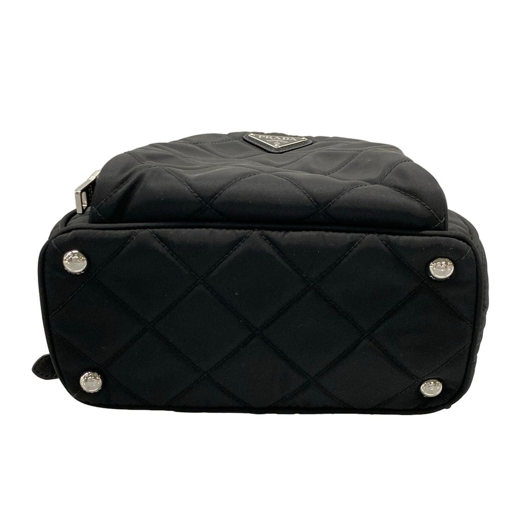 Prada Backpack Tessuto Impunto Black Quilted Leather — view 5
