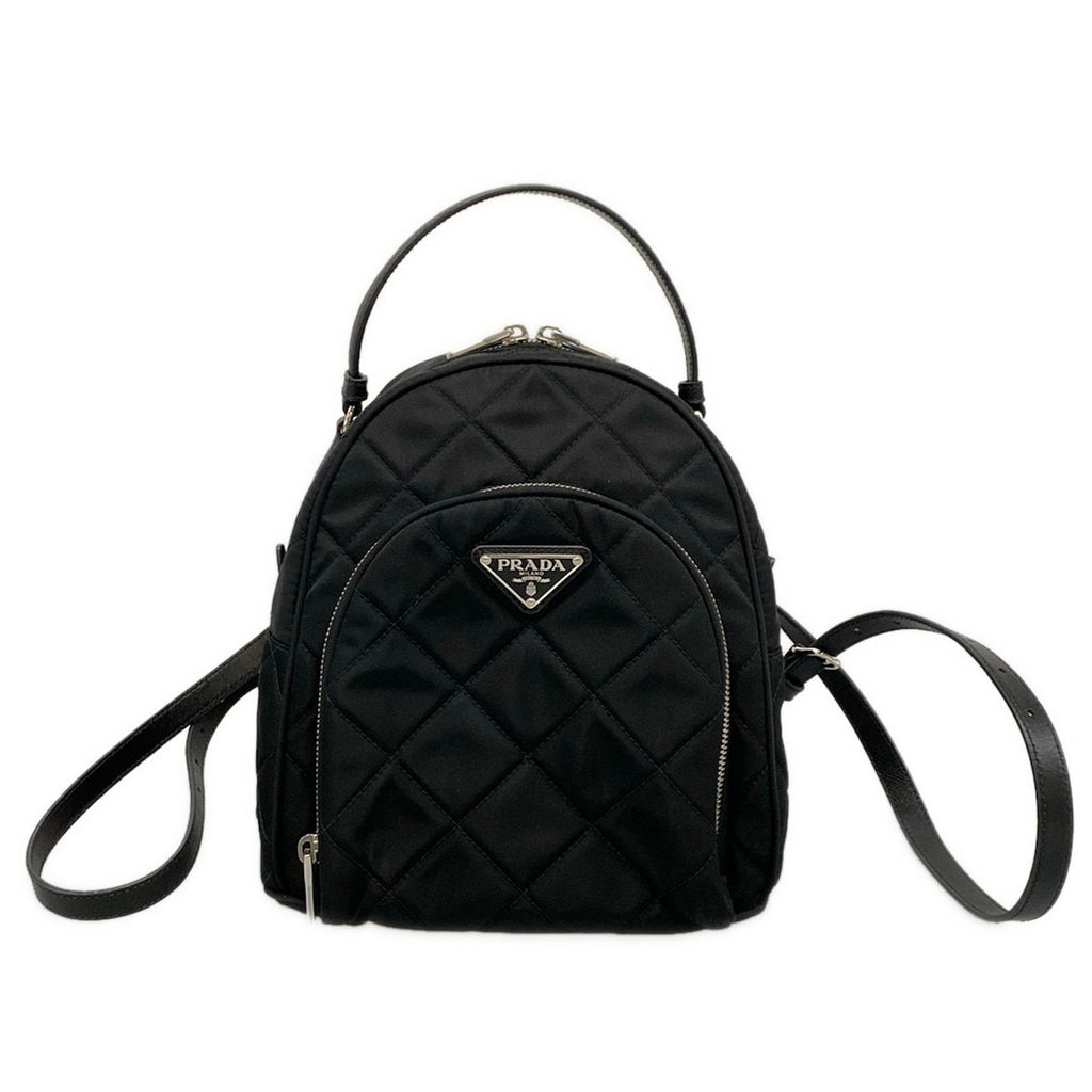 Prada Backpack Tessuto Impunto Black Quilted Leather