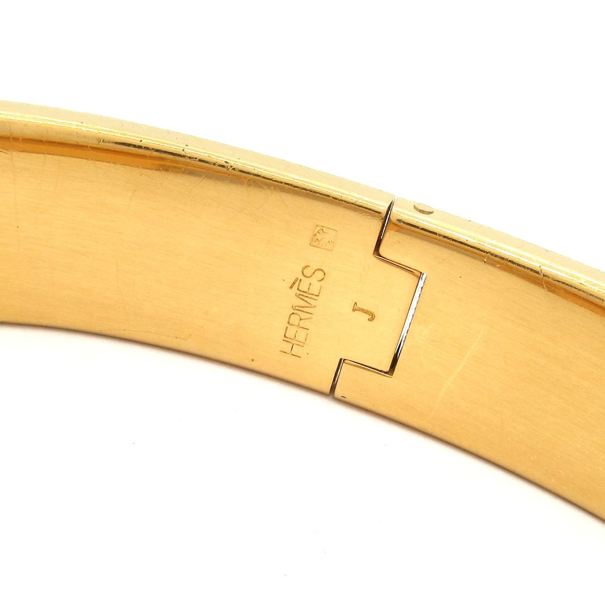 Hermes Bangle Clic Clac Gold Pink Bracelet — view 4