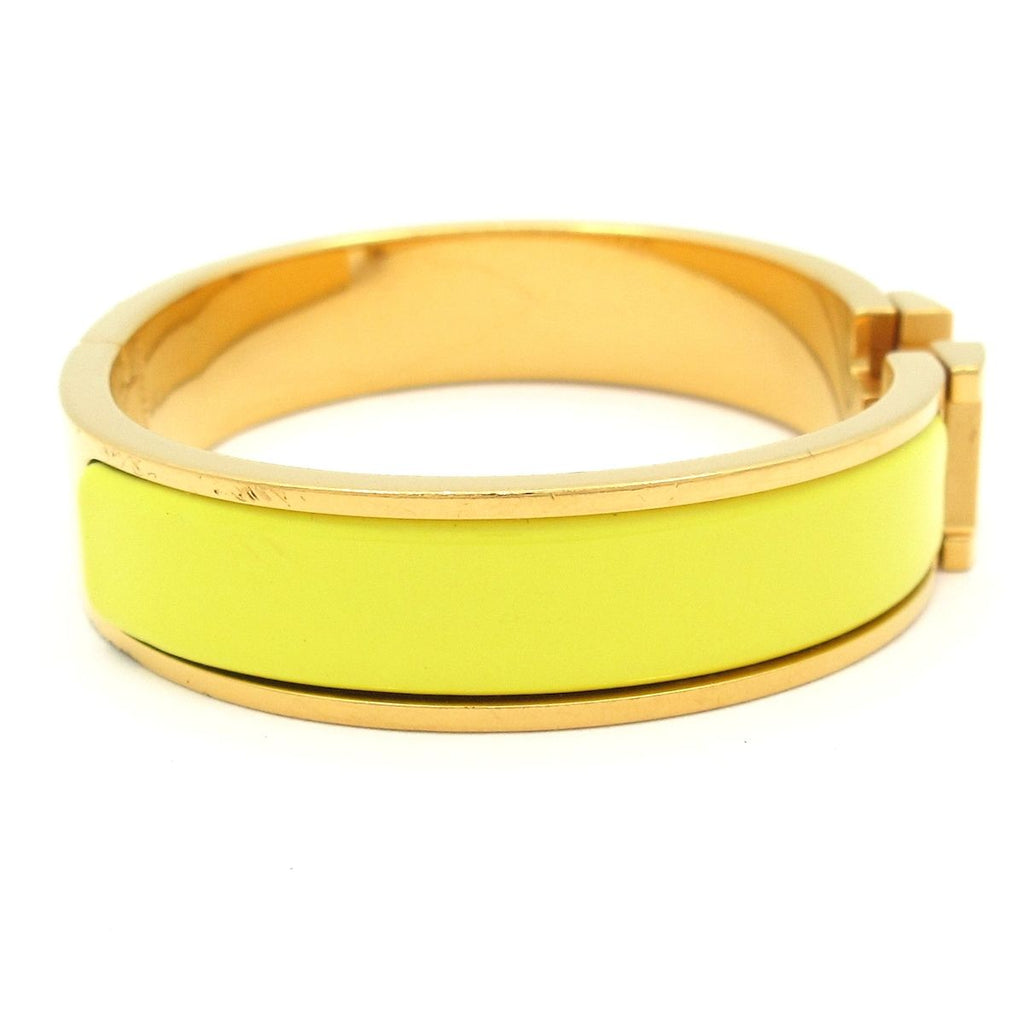 Hermes Bangle Clic Clac Gold Yellow Bracelet — view 2