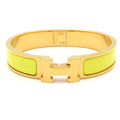 Hermes Bangle Clic Clac Gold Yellow Bracelet