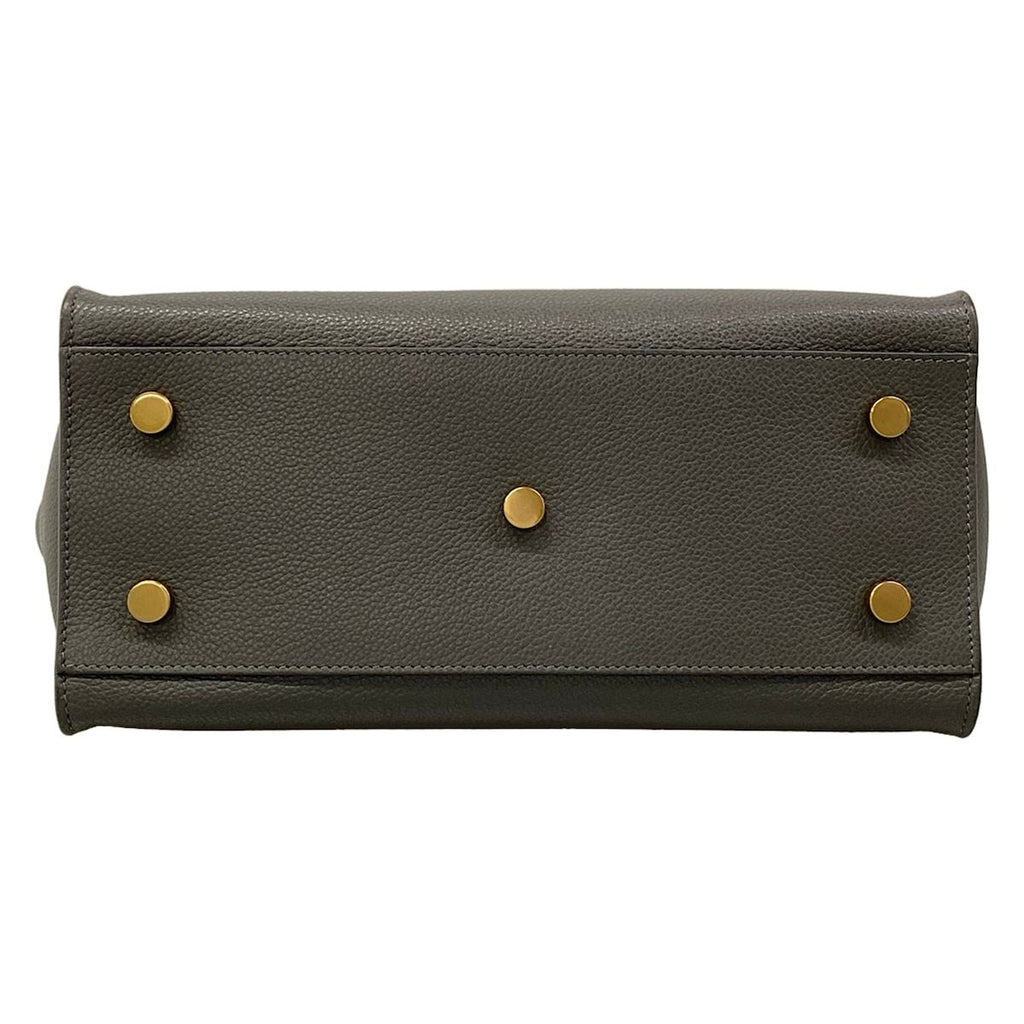 Saint Laurent Paris Handbag Downtown Baby Dark Gray Leather — view 5