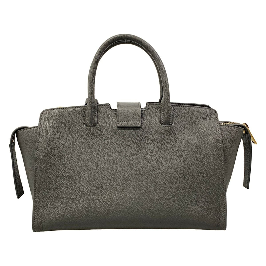 Saint Laurent Paris Handbag Downtown Baby Dark Gray Leather — view 3