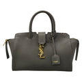 Saint Laurent Paris Handbag Downtown Baby Dark Gray Leather