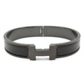 Hermes Bangle Clic H Black Bracelet