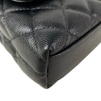 Chanel Shoulder Bag Coco Handle Quilted Mini Black Chain Gold 2-Way — view 6