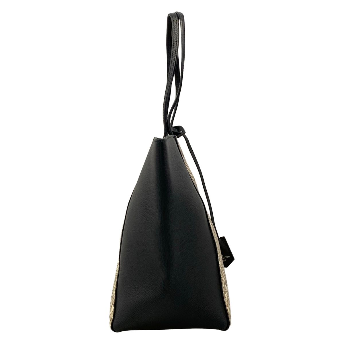 Louis Vuitton Tote Bag Lockme Cabas Ivory Brown Black — view 2
