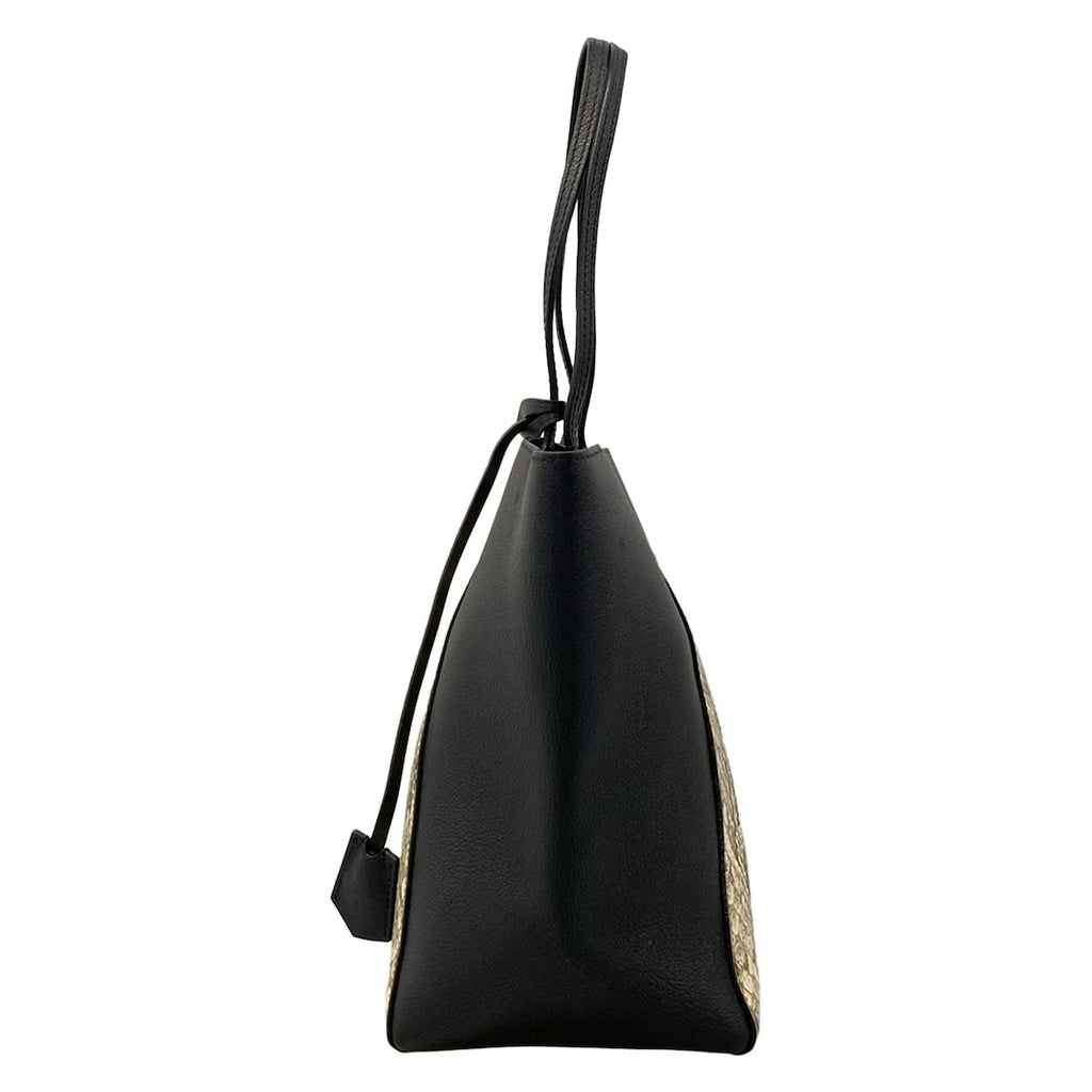 Louis Vuitton Tote Bag Lockme Cabas Ivory Brown Black — view 4