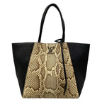 Louis Vuitton Tote Bag Lockme Cabas Ivory Brown Black