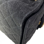 Chanel Shoulder Bag 25 Small Black Dark Gray — view 7
