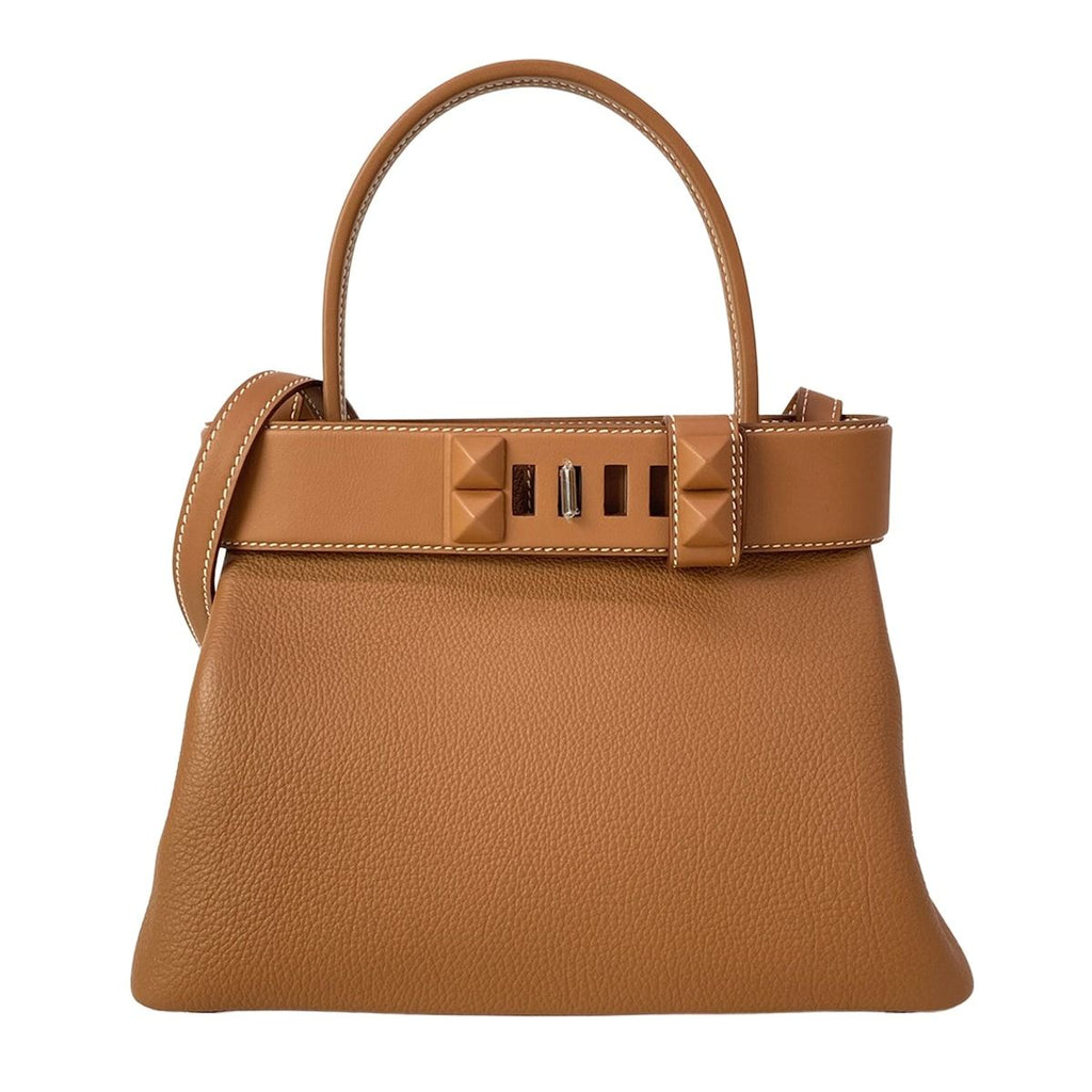 Hermes Handbag Medor Gold Silver
