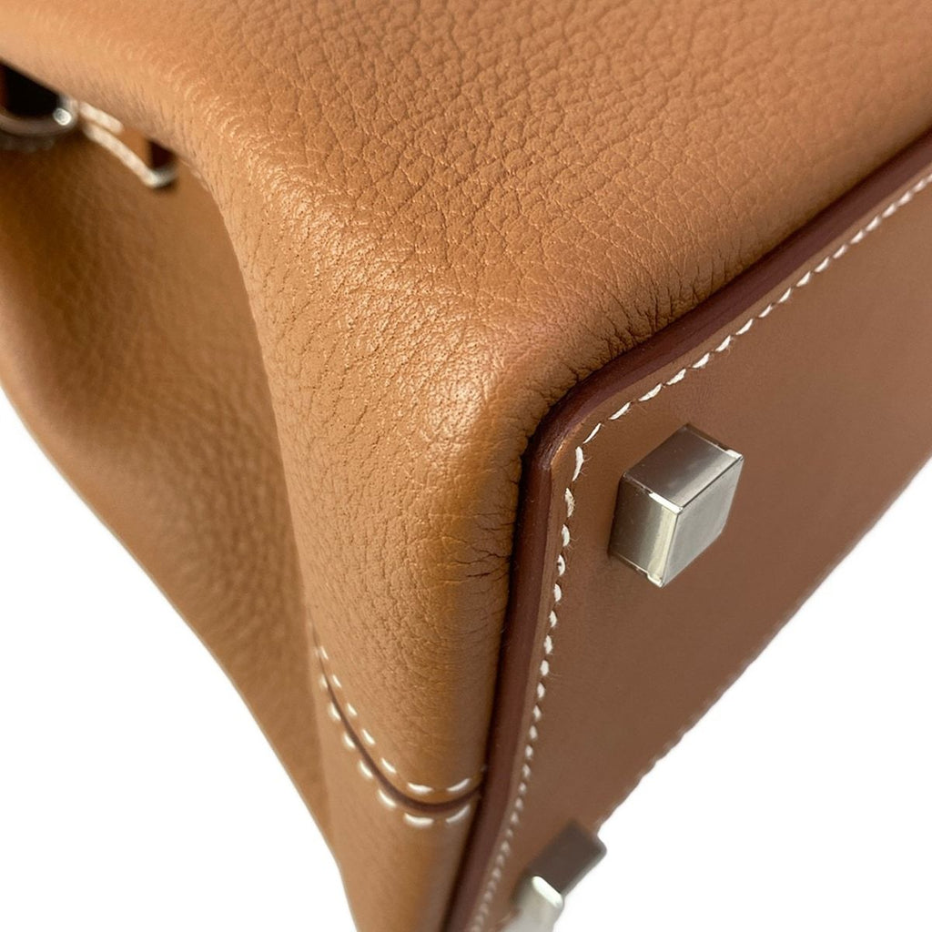 Hermes Handbag Medor Gold Silver — view 8