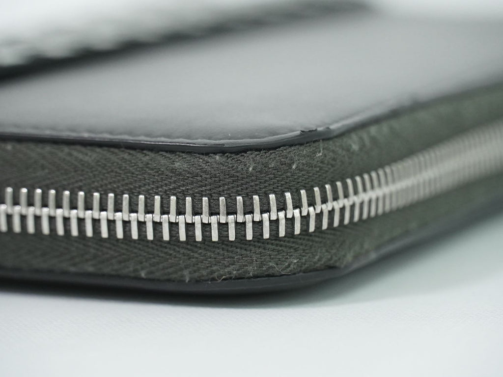 Fendi Zucca Zip Around Wallet Travel Leather Gray — view 7