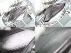 Dior Lady Medium 2-Way Shoulder Bag Leather Silver — view 8