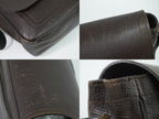 Louis Vuitton LV Omaha Utah Leather Shoulder Bag Cafe Dark Brown — view 7