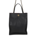 Chanel Tote Bag Small Shopping CC Logo Black