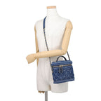 Chanel Chain Shoulder Bag Quilted CC Logo Vanity Denim — view 5
