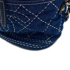 Chanel Chain Shoulder Bag Quilted CC Logo Vanity Denim — view 8