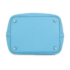 Hermes Handbag Picotin Lock PM Blue Nord Silver Taurillon Clemence Tote — view 3
