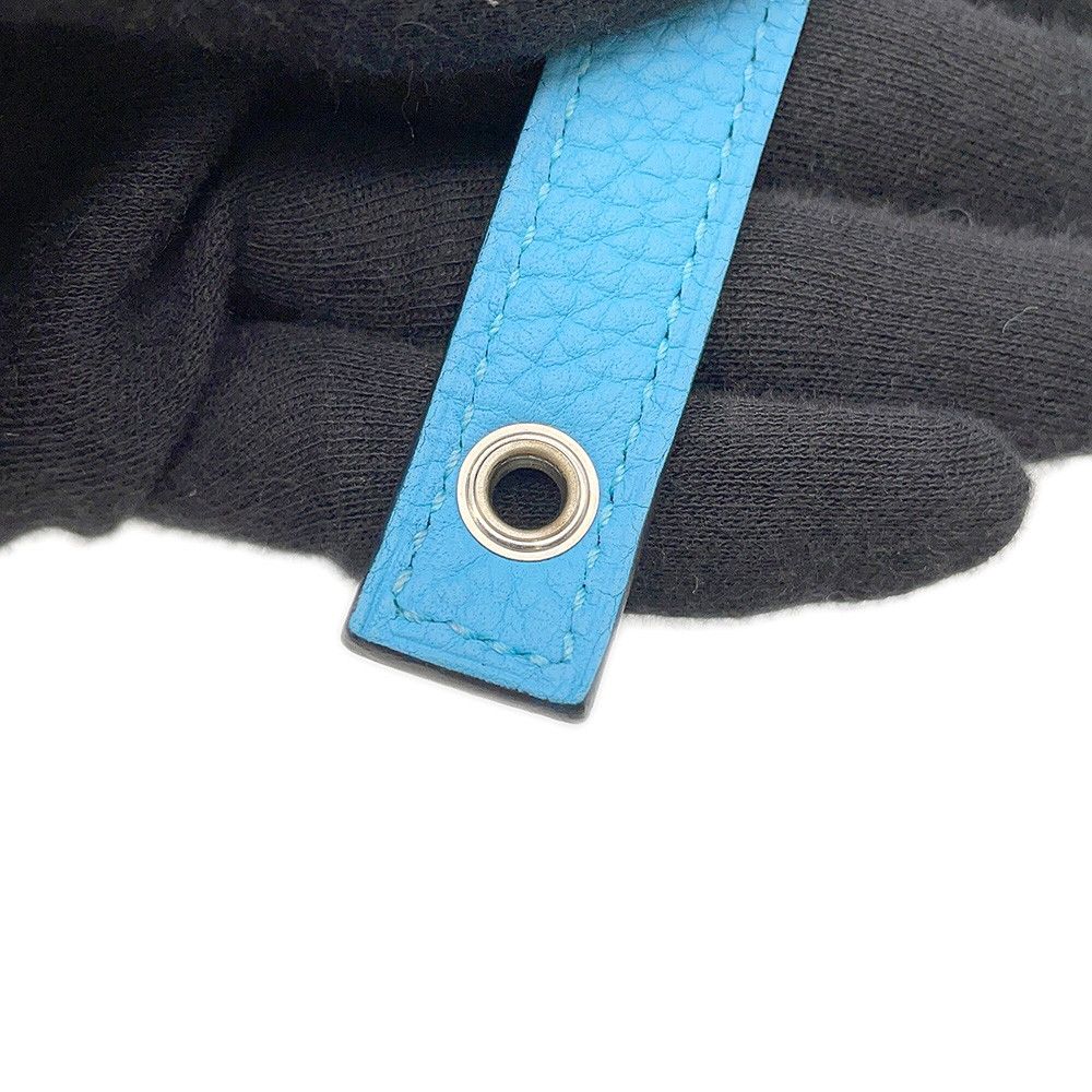 Hermes Handbag Picotin Lock PM Blue Nord Silver Taurillon Clemence Tote — view 8