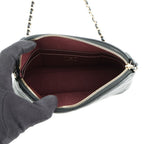 Chanel Chain Shoulder Bag CC Logo Classic Quilted Caviar Leather Black — view 5