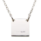 Gucci Necklace Square Plate 925 Sterling Silver — view 2