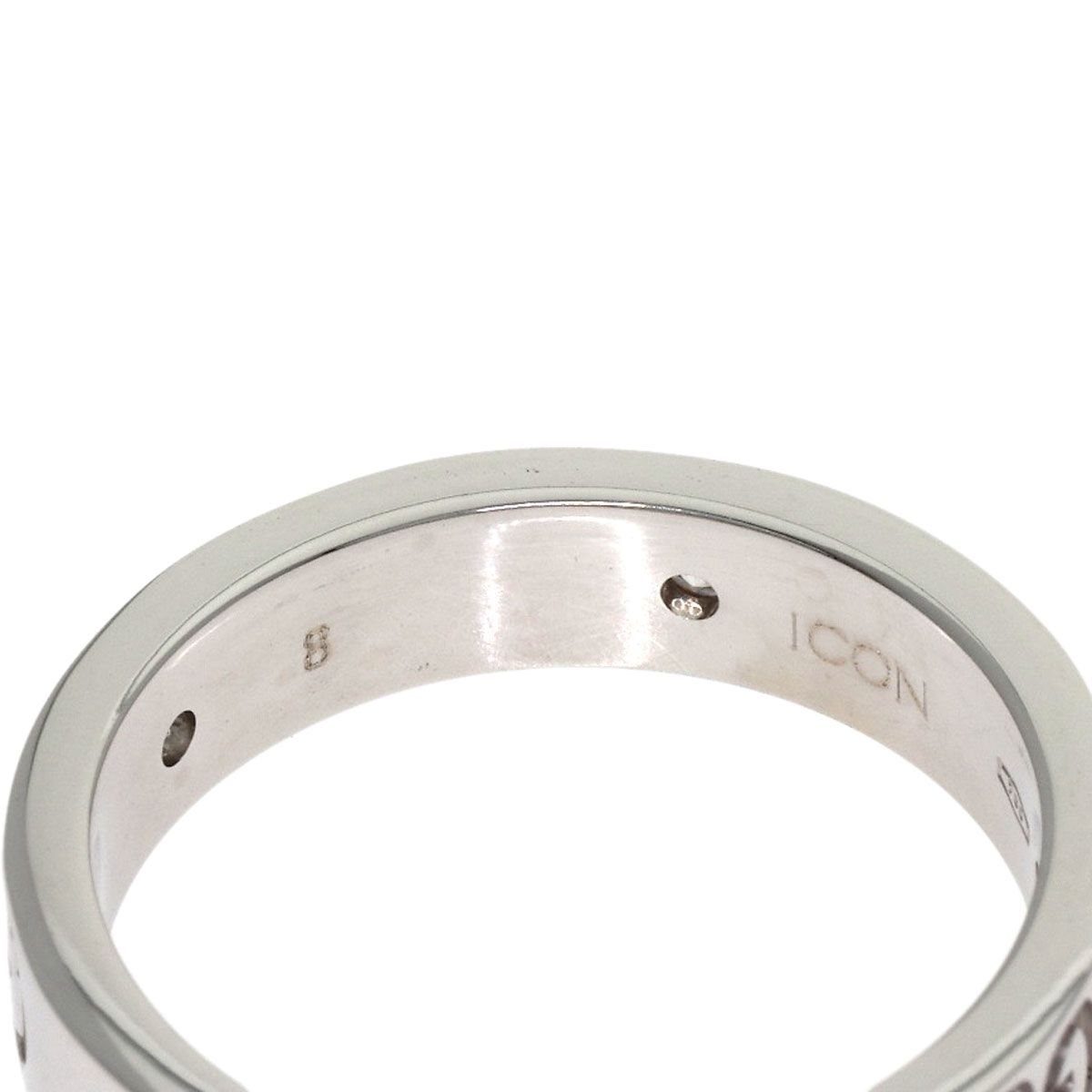 Gucci Icon Diamond Ring 18k White Gold — view 5