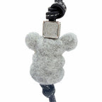 Loewe Leather Strap Anagram Dice Koala Bag Charm Black — view 4
