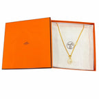 Hermes Tonnerre Pendant Gold White Box Preservation — view 2