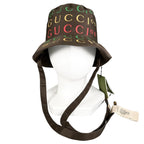 Gucci Anniversary Model Reversible Bucket Hat Brown — view 4