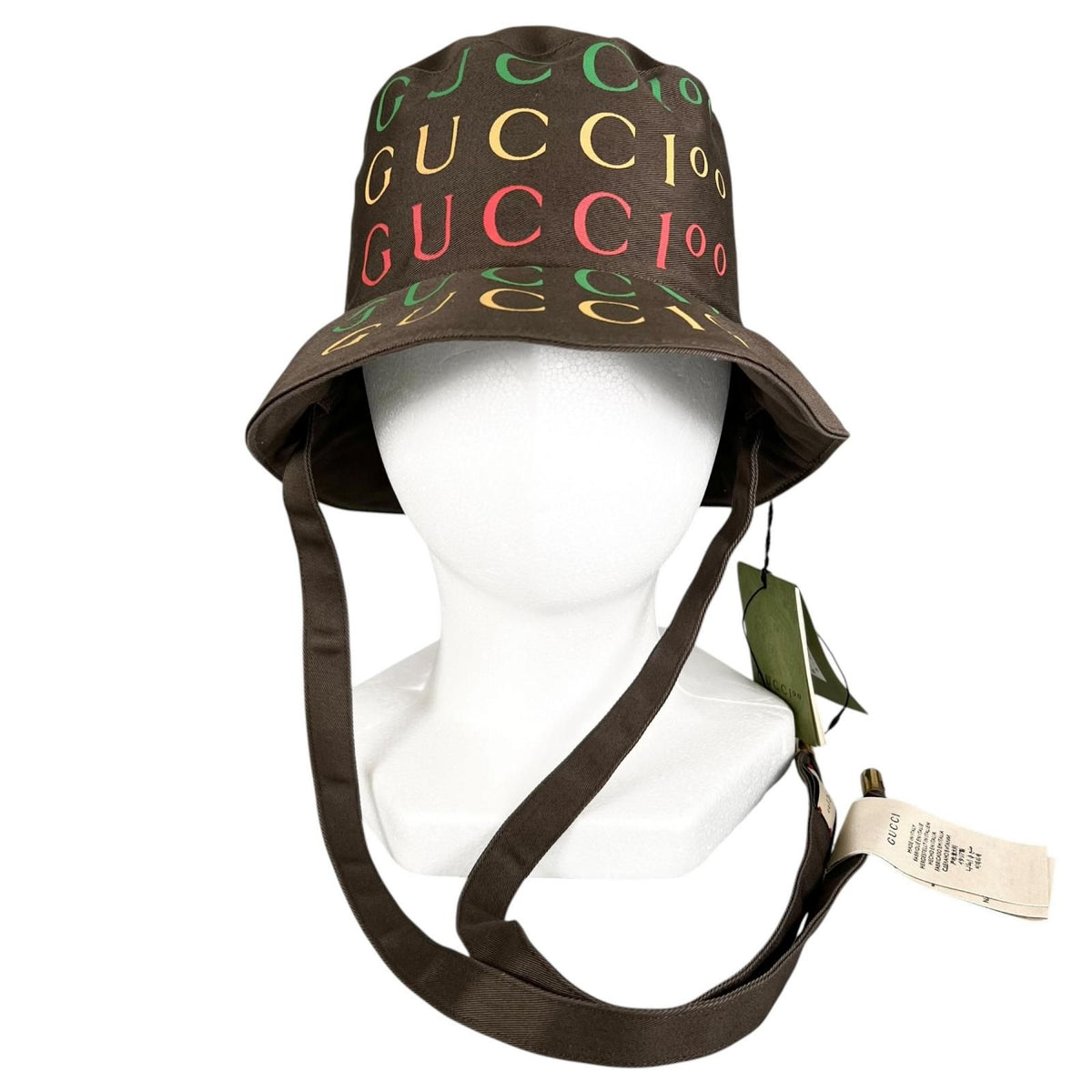 Gucci Anniversary Model Reversible Bucket Hat Brown — view 4