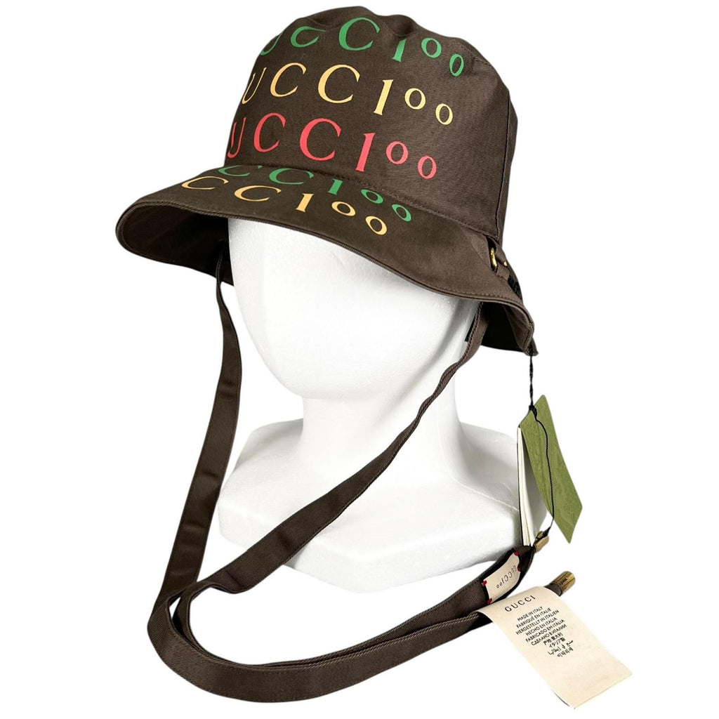 Gucci Anniversary Model Reversible Bucket Hat Brown