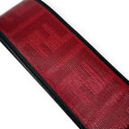 Fendi Zucca Pattern Rubber Leather Key Holder Charm Strap Red Black — view 4