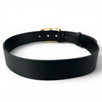 Dior 30 Montaigne CD Logo Buckle Leather Belt Black Gold 70 — view 3